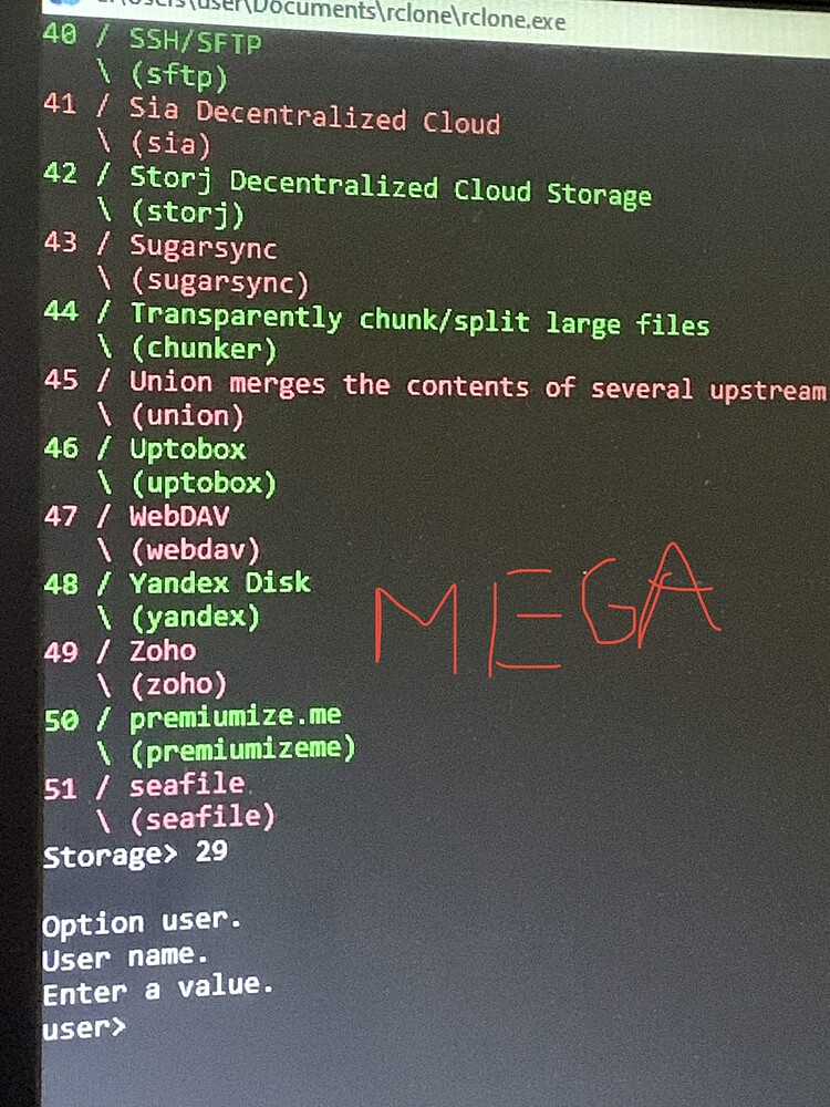 How do I suit config for MEGA? - Help and Support - rclone forum