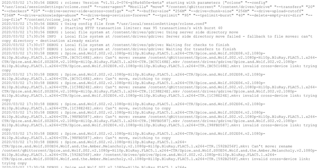 Input/Output errors when moving files - Help and Support - rclone forum