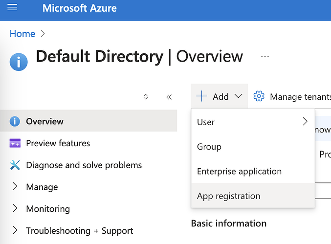 • Default Directory  Overview