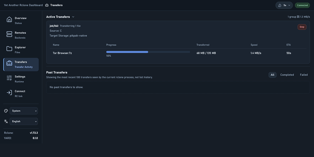 A New Rclone Web GUI Built for the Latest RC API - Related - rclone forum