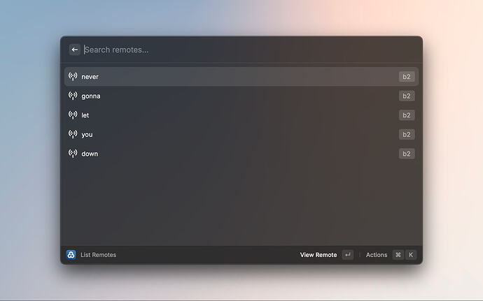 Browse rclone remotes in Raycast