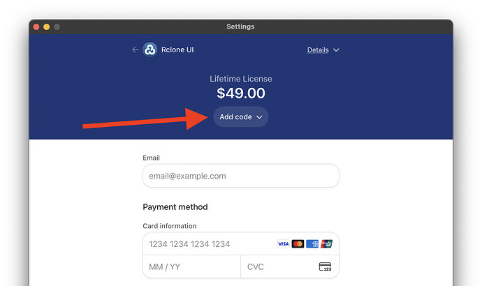Stripe Payment Screen